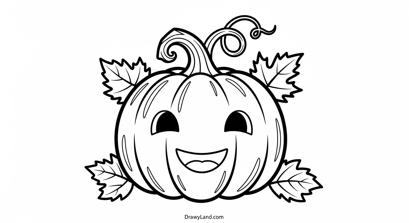 Free Printable Fall Color Sheets for Preschoolers happy child coloring a fall pumpkin color sheet for preschoolers