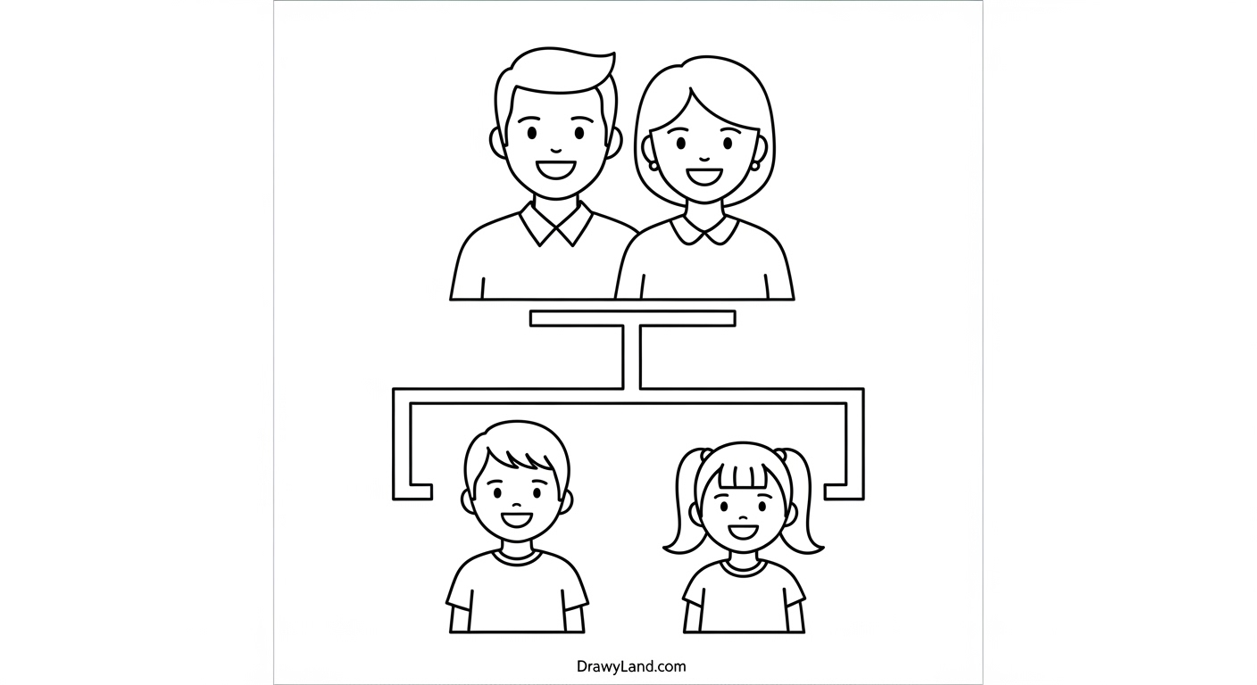 Free Printable Family Coloring Pages for Kids my family coloring printable sheet