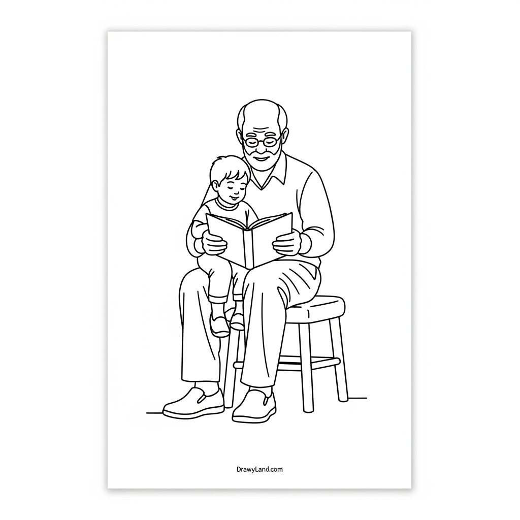 A child coloring a handmade DIY father's day color present