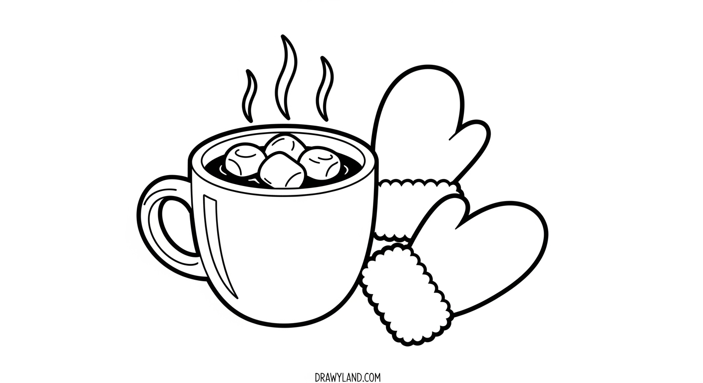 Free Printable February Coloring Pages for Kids easy february coloring pages with winter snowflakes