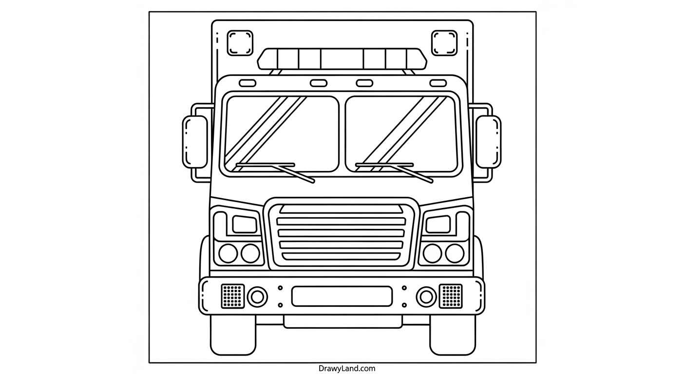 Free Fire Truck Printable Coloring Pages fire safety fire truck printable coloring pages