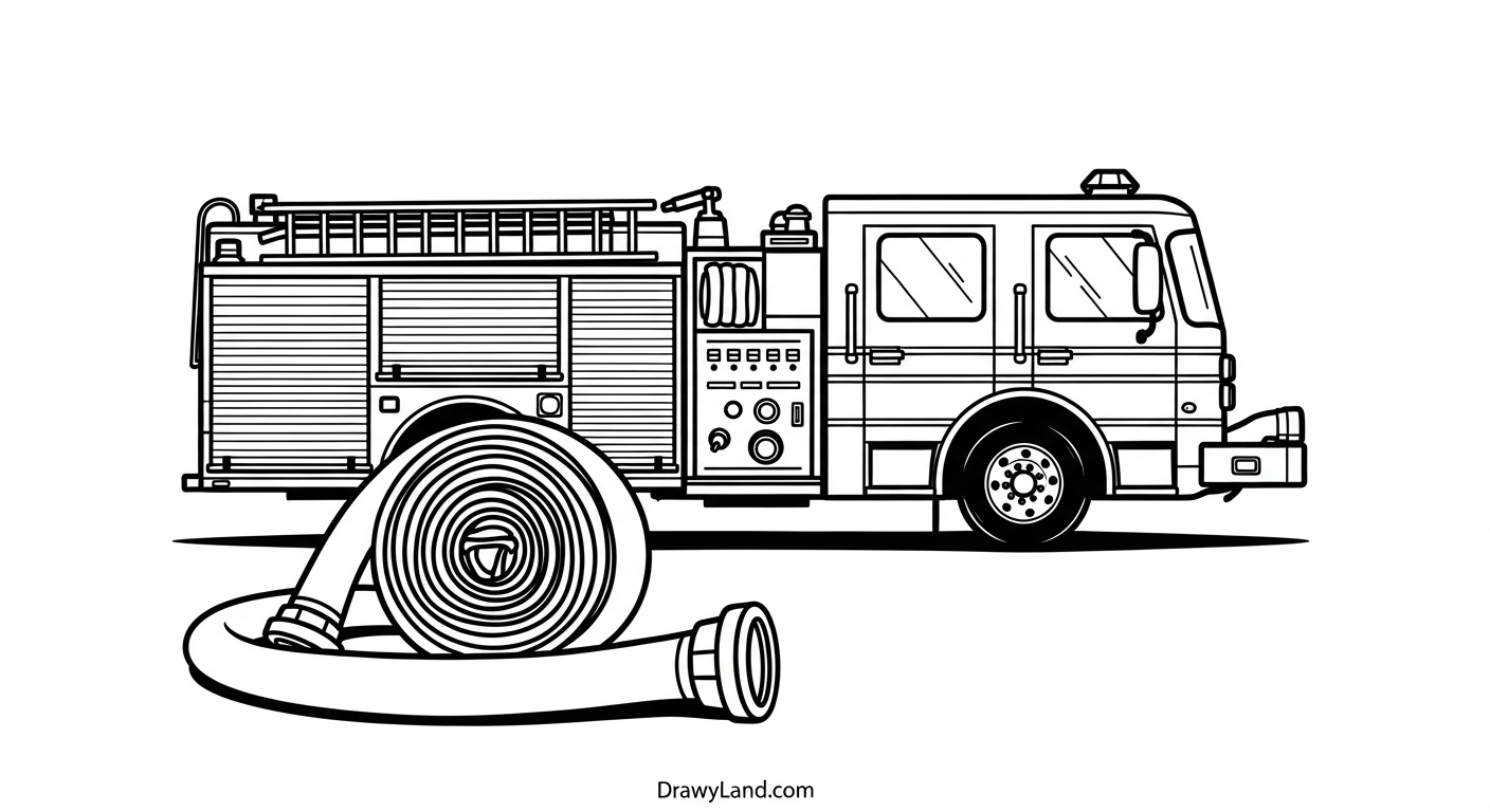 Free Fire Truck Printable Coloring Pages paw patrol marshall fire truck coloring sheet