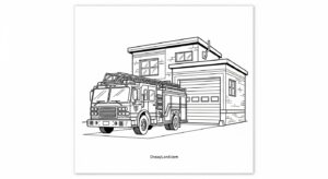 Free Fire Truck Printable Coloring Pages fire truck printable coloring pages 7