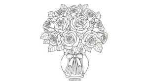 flower bunch coloring pages 7
