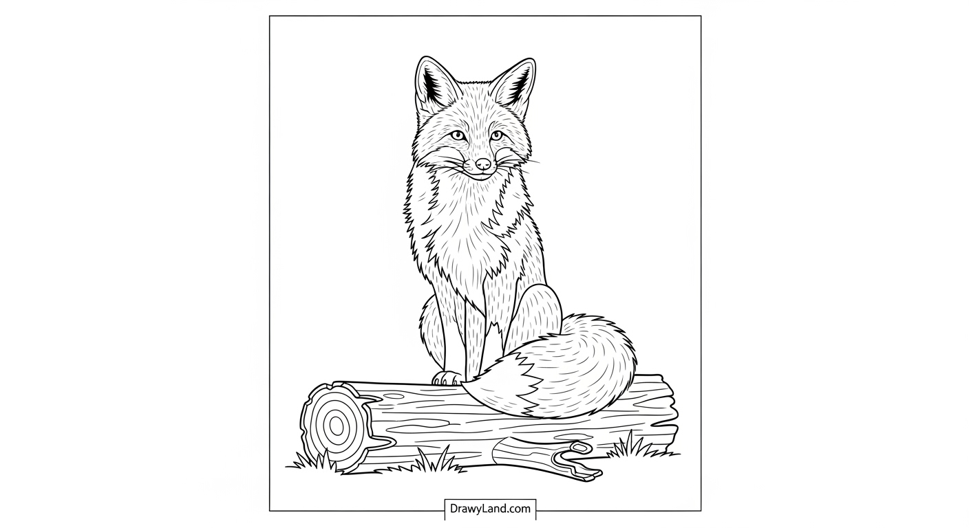 Free Printable Forest Animals Coloring Pages Easy cute bear in forest coloring sheet PDF