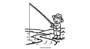 Dive In! Free Printable Fishing Coloring Pages free coloring pages fishing 7