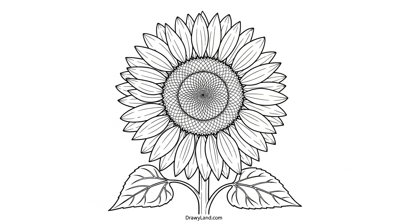 Free Printable Flower Coloring Pages for Kids easy rose coloring pages for preschoolers with thick lines