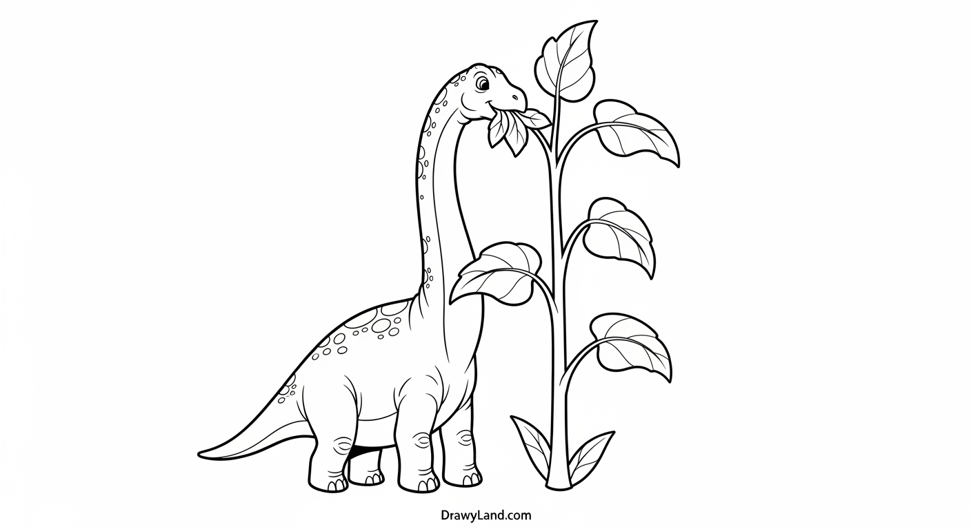 Free Printable Dinosaur Coloring Pages for Kids easy dinosaur coloring pages for toddlers with a simple smiling dino