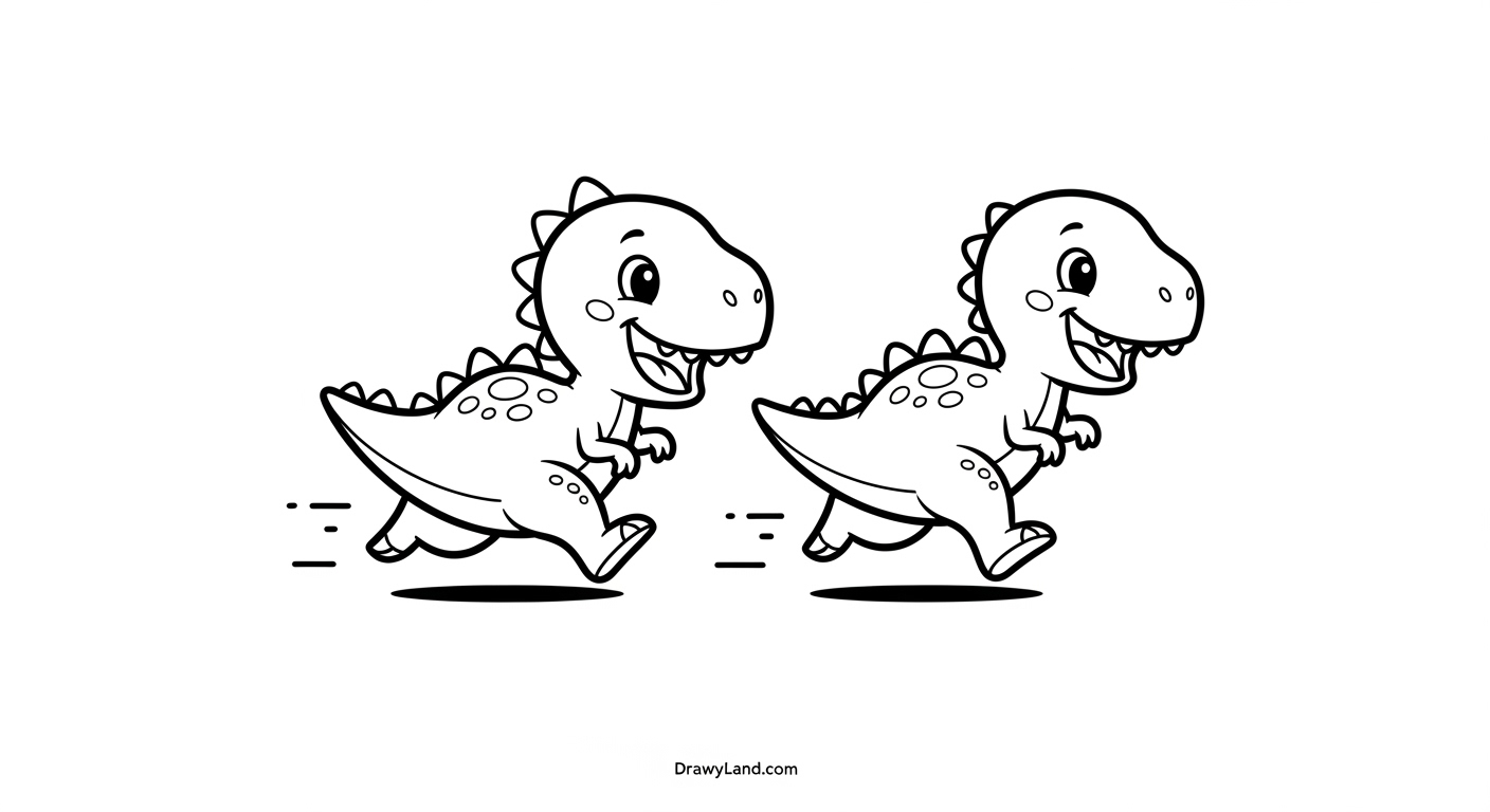Awesome & Free Printable Dinosaur Coloring Pages (PDF) Dinosaur activity sheet with a volcano background for coloring