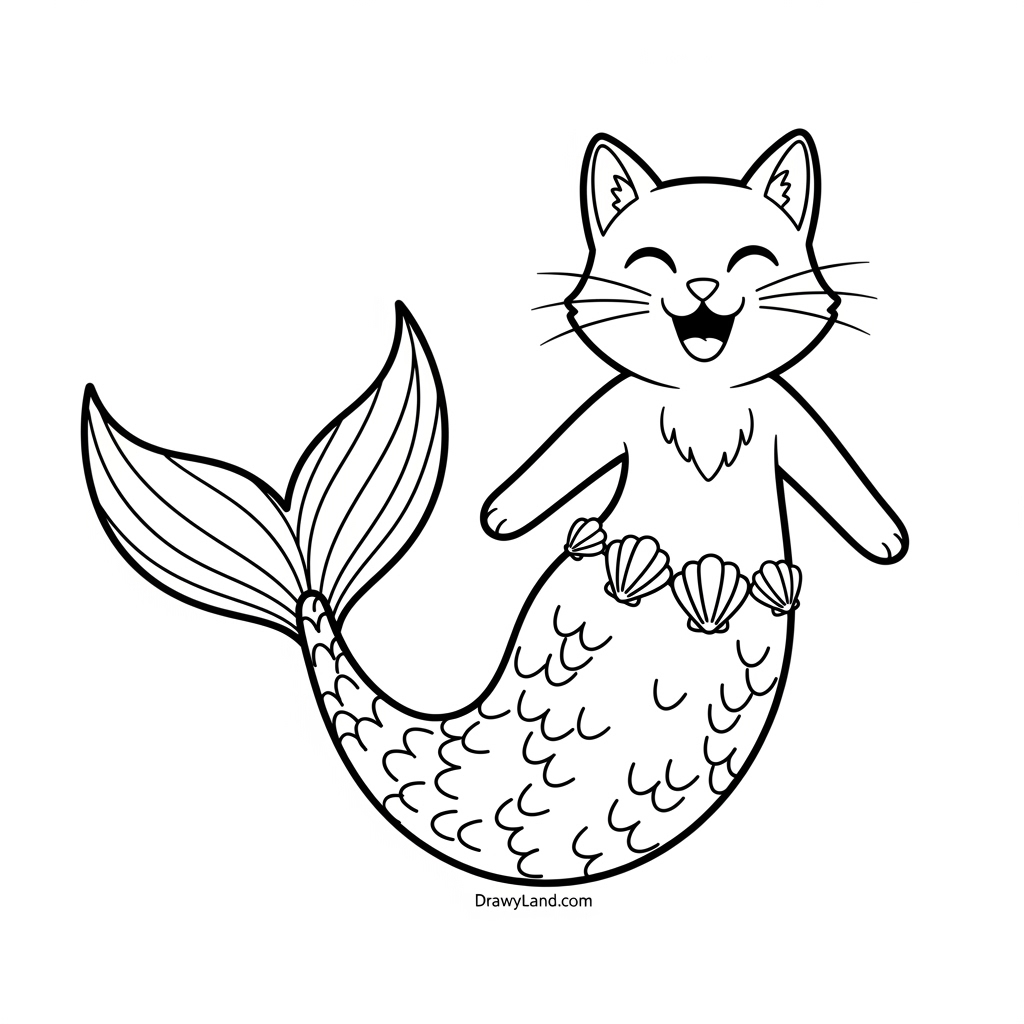 Free Printable Gabby's Dollhouse Coloring Pages Free printable MerCat spa science coloring sheet for kids