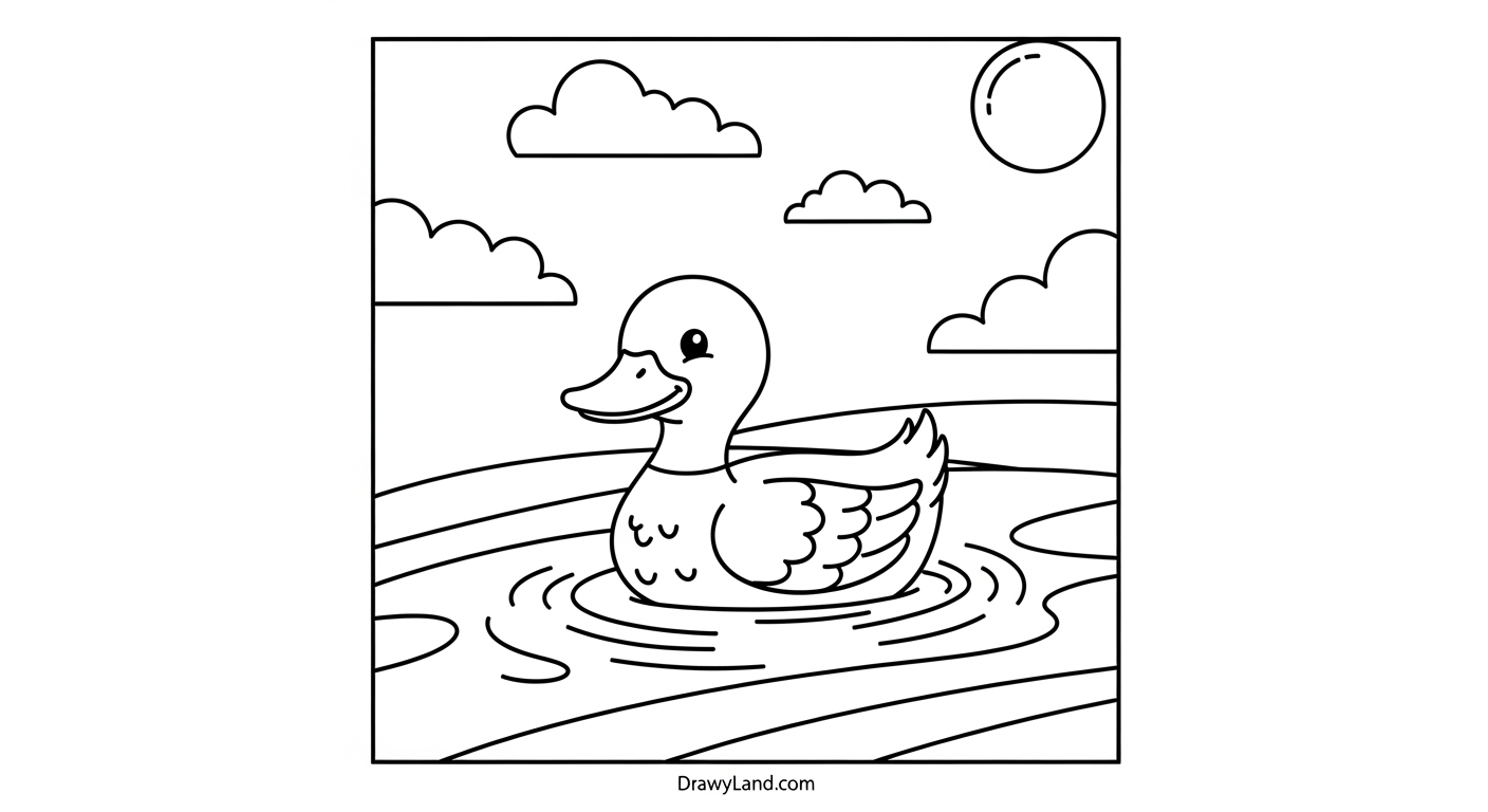 Dive In: Free Printable Water Coloring Pages A printable ocean water coloring page with fish and coral