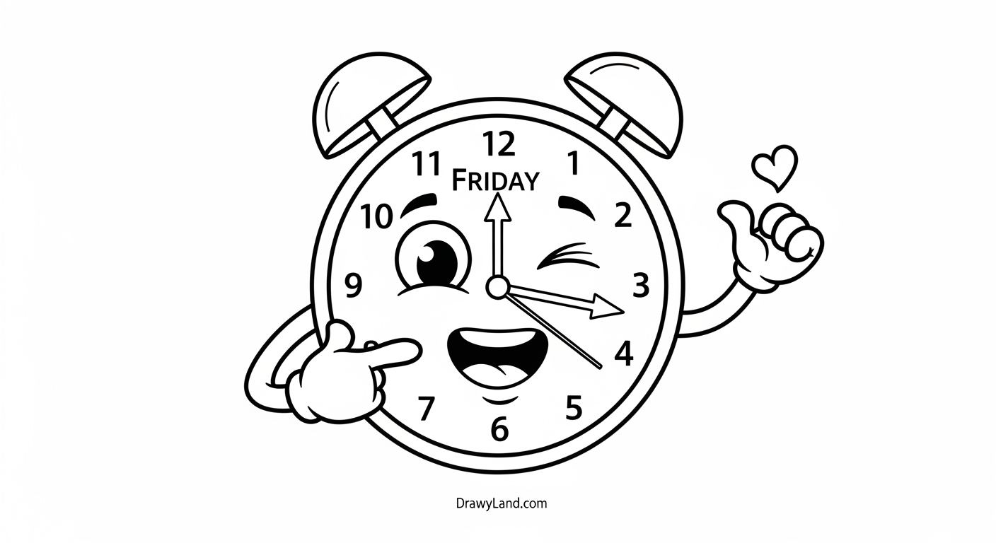 Free Printable Friday Coloring Pages for Kids children enjoying friday coloring pages activity