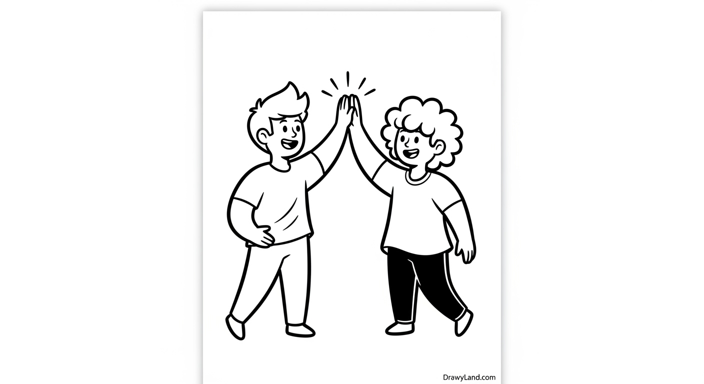 Free Printable Friends Coloring Pages for Kids Boy and girl best friends coloring pages PDF printable