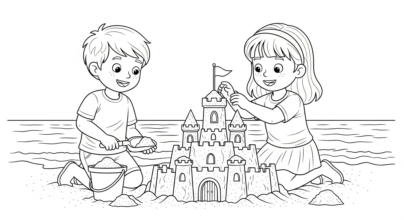 Free Printable Friends Coloring Pages for Kids Free printable coloring pages of kids playing together