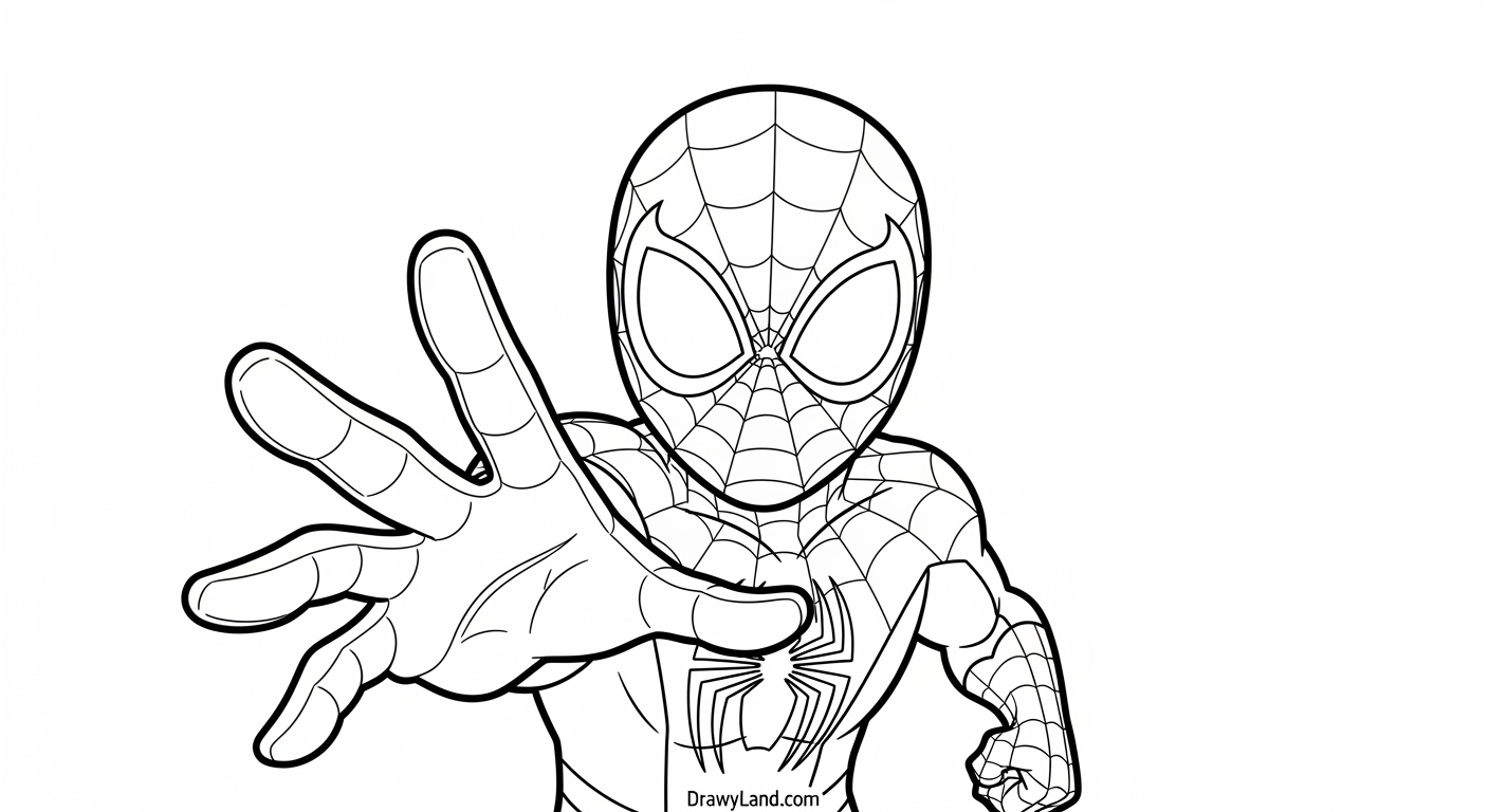 Free Printable Ghost Spider Coloring Pages for Preschool Team Spidey coloring page with Ghost-Spider