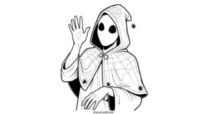 Free Printable Ghost Spider Coloring Pages for Preschool ghost spider coloring page 7