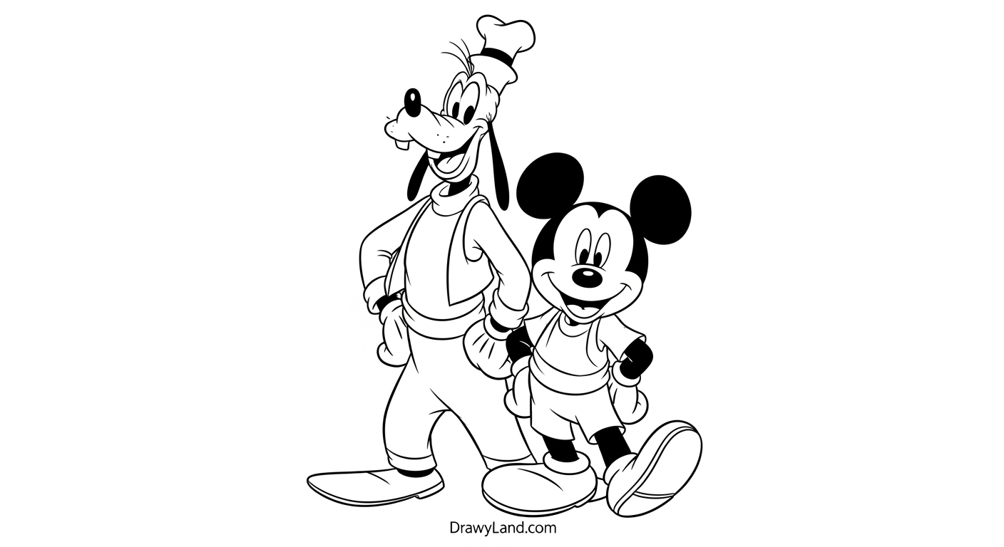 Free Printable Goofy Color Pages for Kids goofy color pages 7
