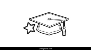 Free Printable Graduation Cap Coloring Pages graduation cap coloring pages 7