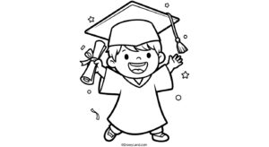 Free Printable Graduation Coloring Pages graduation coloring page 7