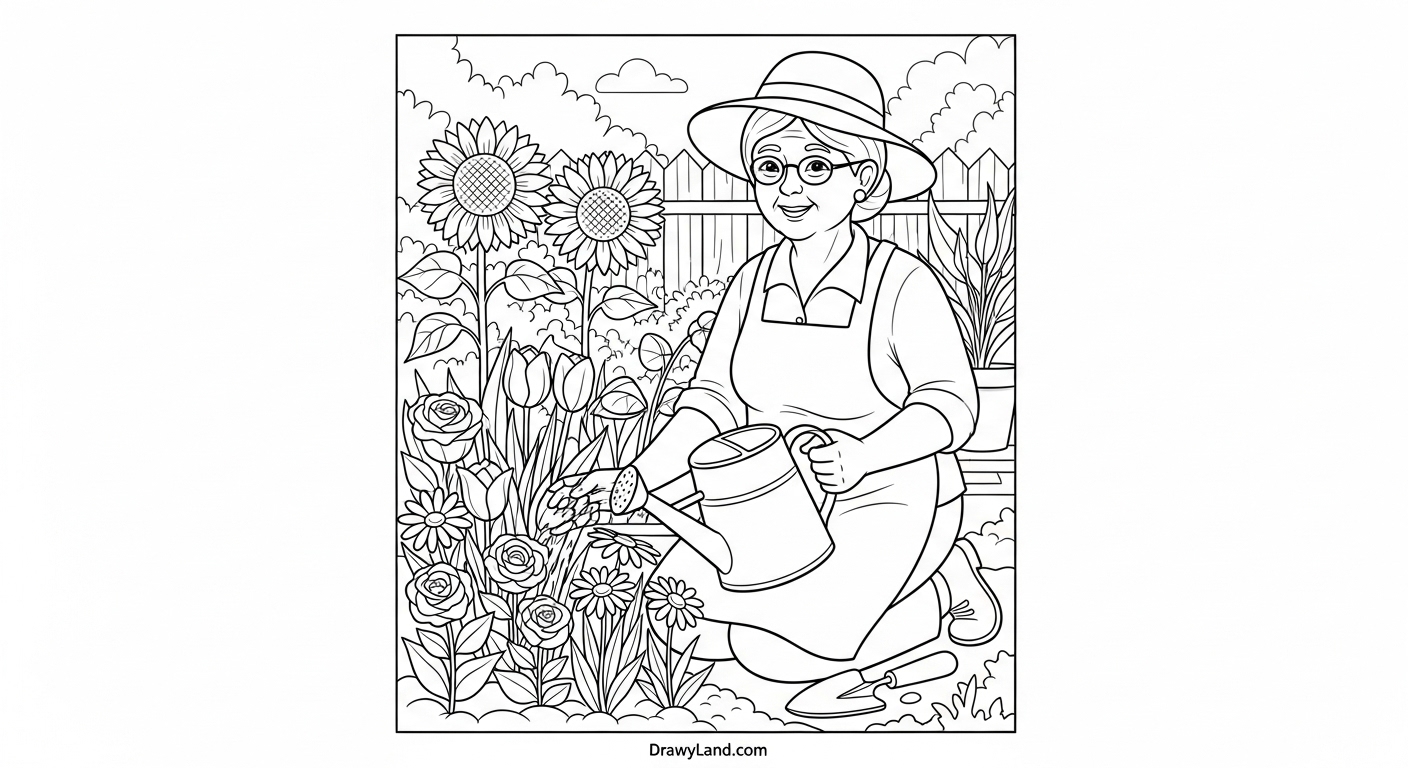 Free Printable Grandma Coloring Page Collection Best Grandma award coloring page printable for kids