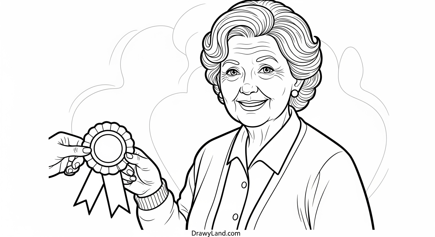 Free Printable Grandma Coloring Page Collection Cute grandma and me coloring sheet for preschool children