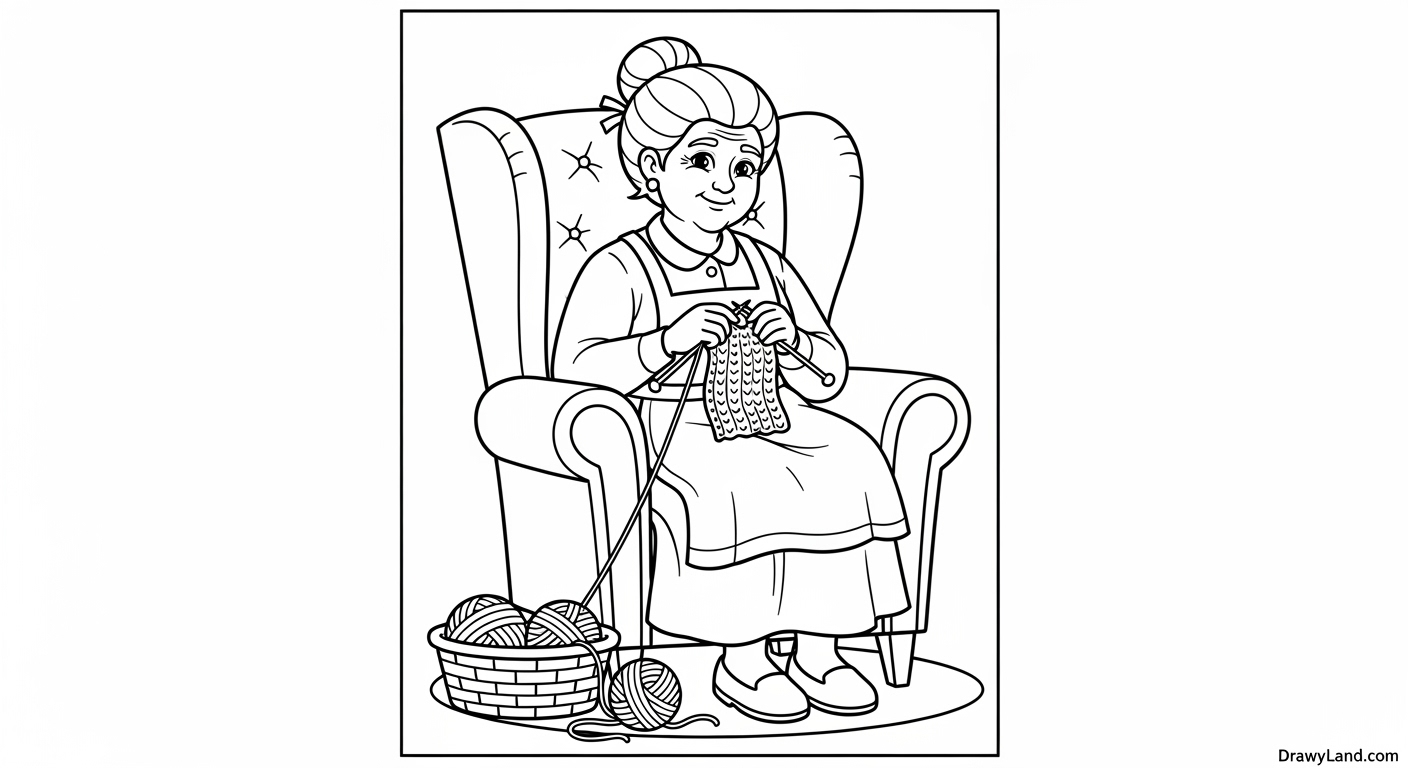 Free Printable Grandma Coloring Page Collection Printable flower bouquet for grandma coloring page card
