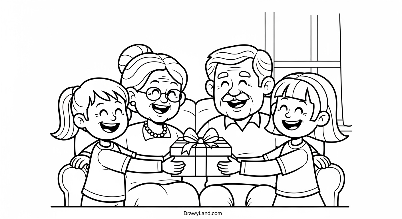 Free Printable Grandparent Coloring Pages for Kids I Love You Grandma and Grandpa coloring sheet