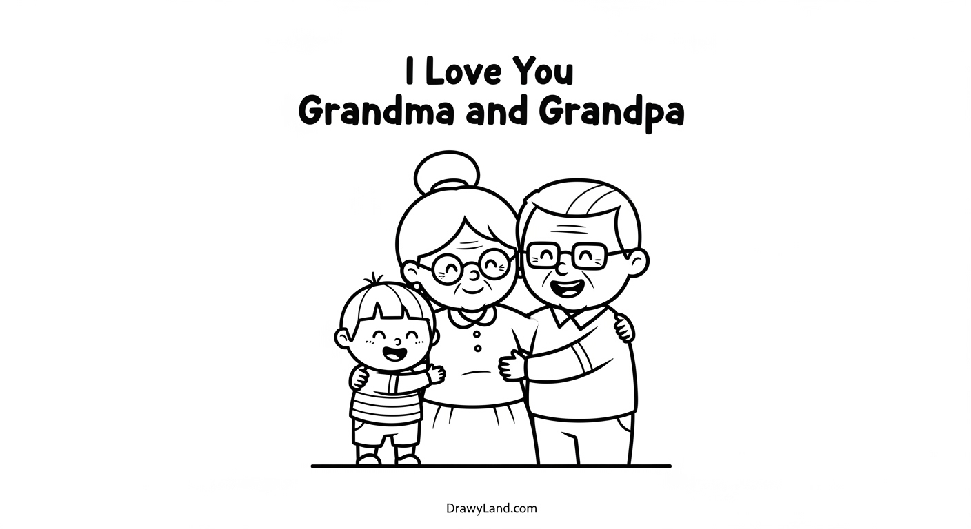 Free Printable Grandparent Coloring Pages for Kids Special coloring picture of Grandma for kids