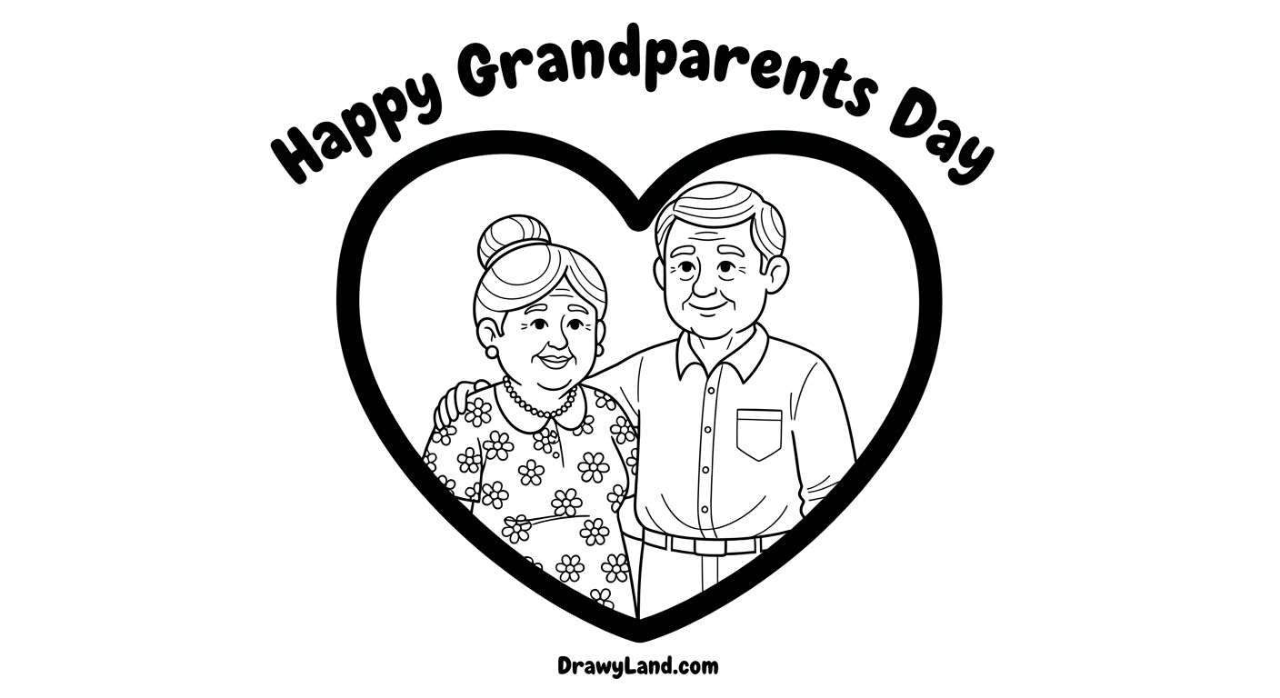 Free Printable Grandparent Coloring Pages for Kids Grandparent appreciation coloring sheet for a handmade gift