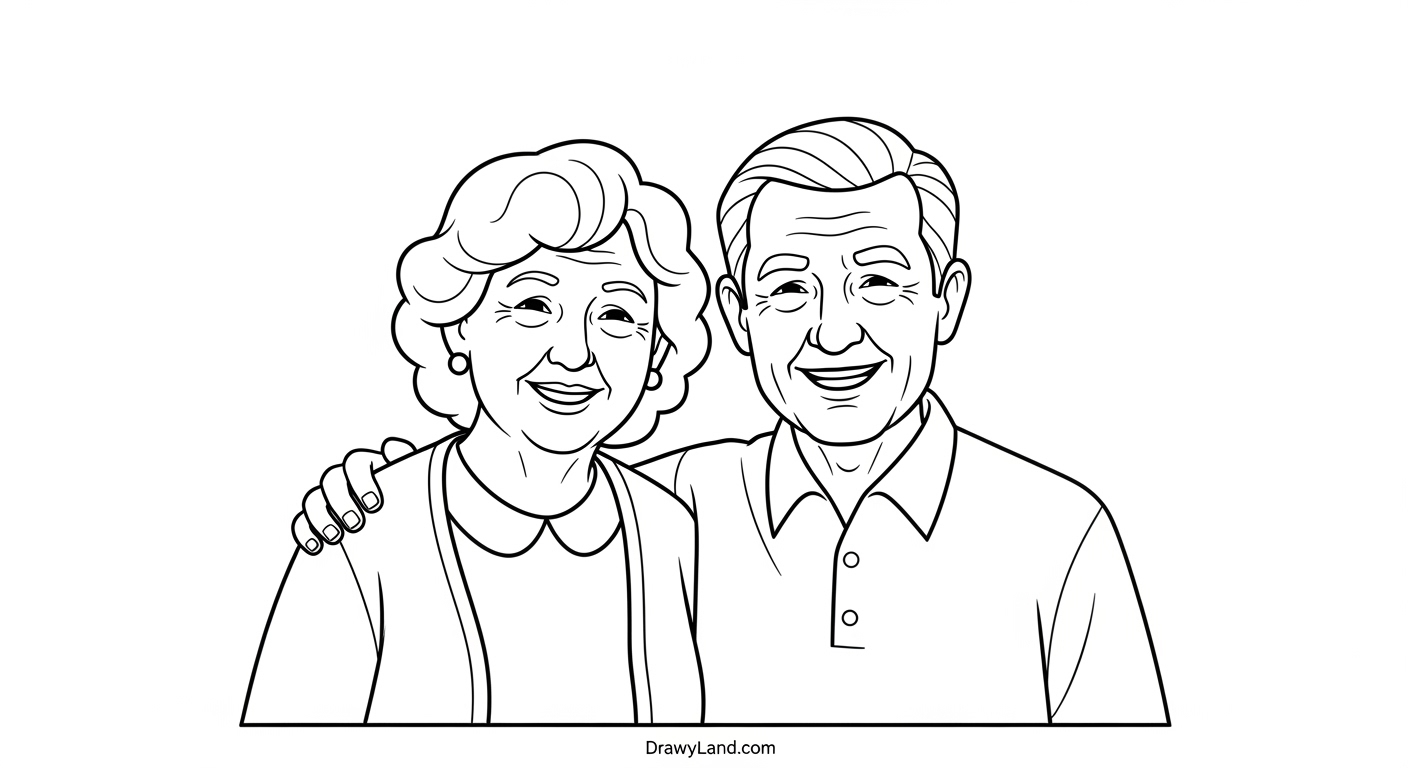 Free Printable Grandparent Coloring Pages for Kids Happy Grandparents Day coloring pages for kids