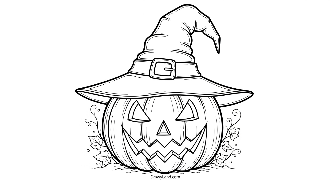Free Printable Halloween Pumpkin Coloring Pages easy jack o lantern coloring sheet for toddlers
