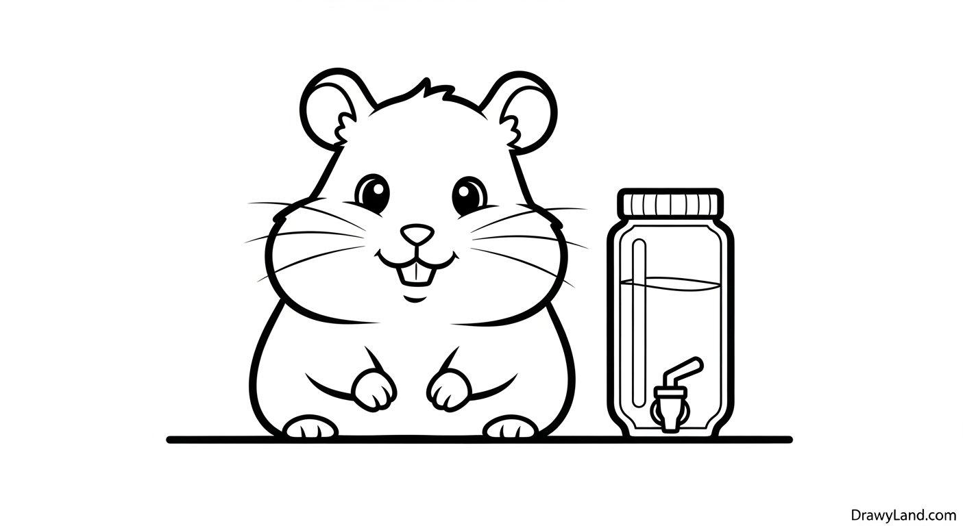 Free Printable Hamster Coloring Page Collection free printable hamster birthday party coloring page