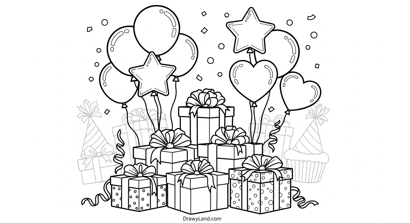 Free Happy Birthday Coloring Pages Printable for Kids cute happy birthday coloring pages for preschool kids