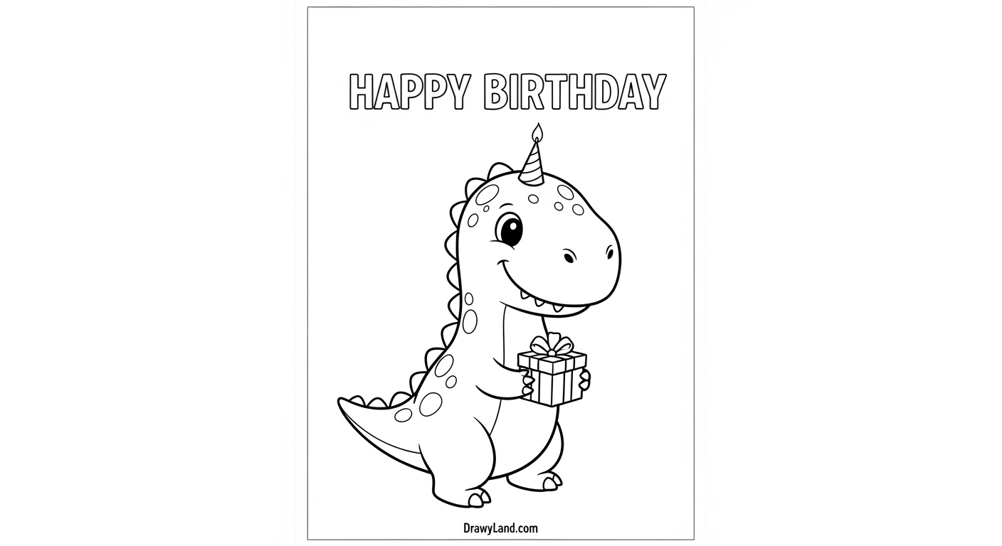 Free Happy Birthday Coloring Pages Printable for Kids custom birthday coloring pages featuring a birthday banner