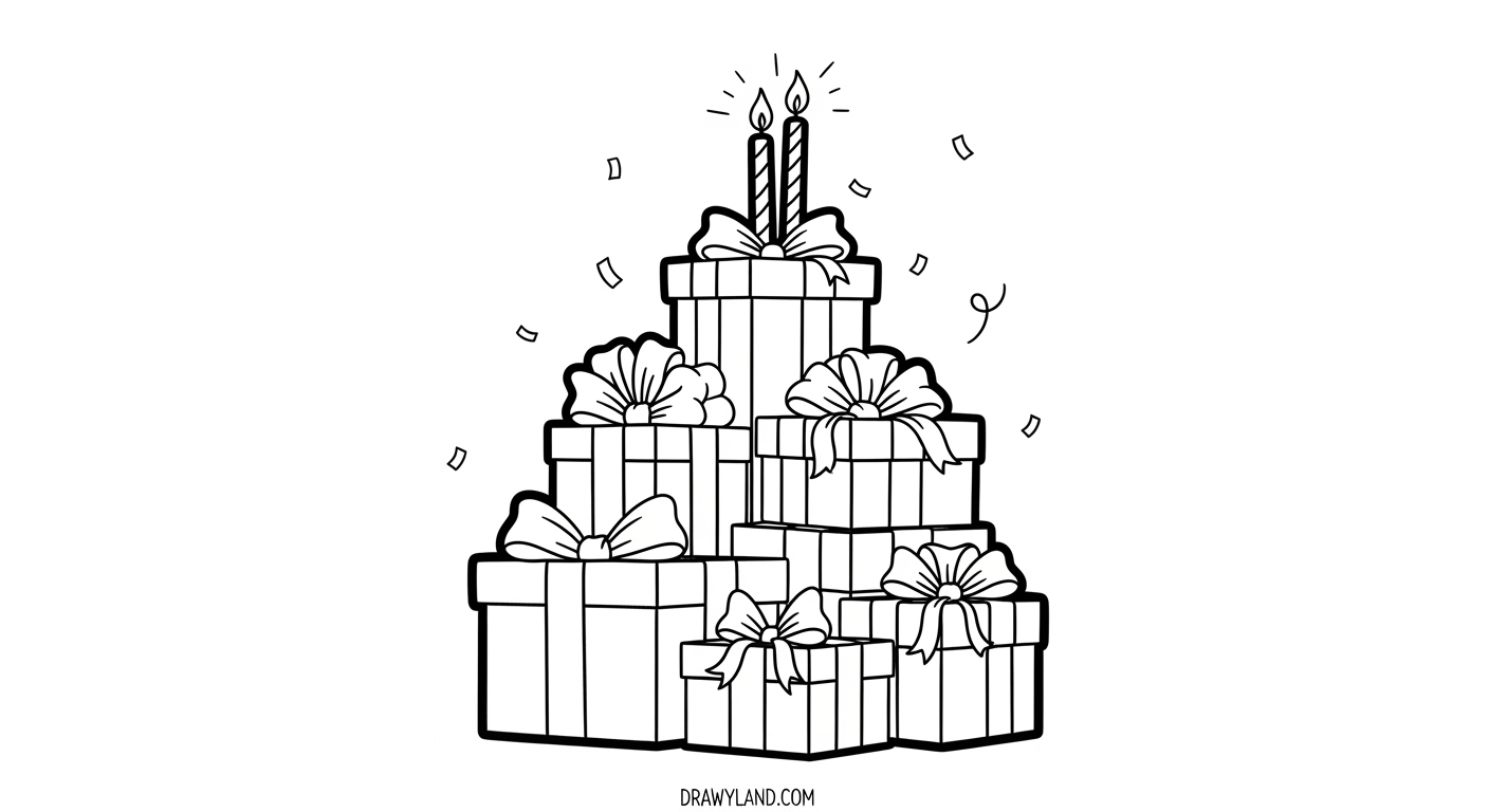 Free Happy Birthday Coloring Pages Printable for Kids birthday doodles to color with crayons and markers