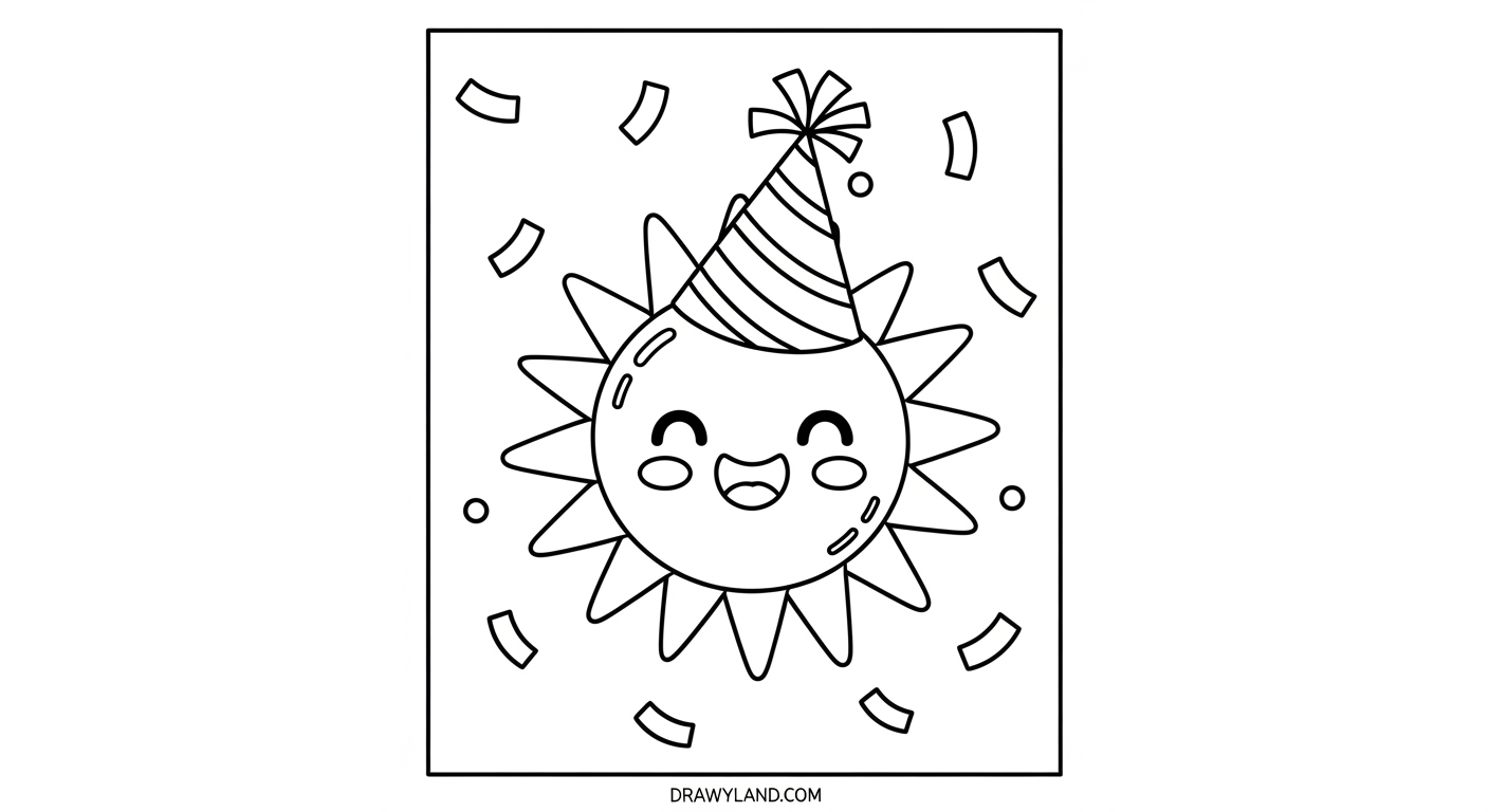 Free Happy Birthday Coloring Pages Printable for Kids celebratory coloring sheets for a classroom birthday party