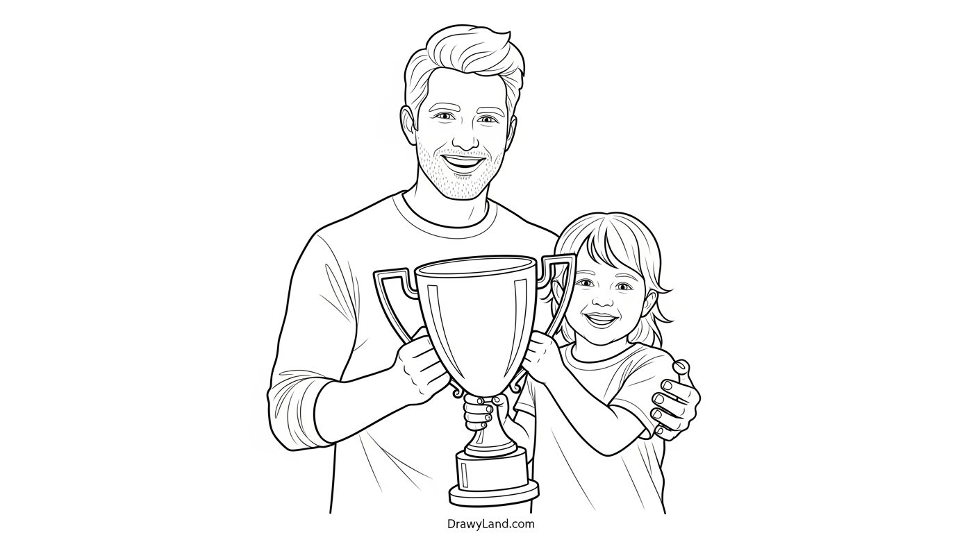 Free Printable Happy Father's Day Coloring Pages cute best dad ever coloring sheet printable