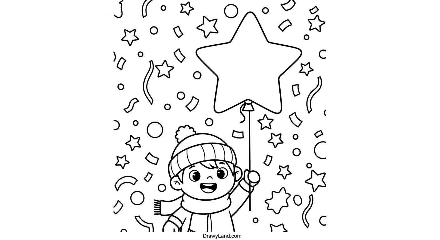 Happy Holidays Pictures to Color: Free Printables for Kids Happy holidays pictures to color for fun classroom art projects