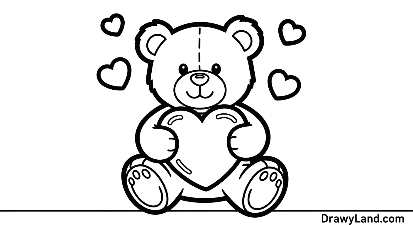 Free Printable Happy Valentine's Day Coloring Pages cute easy valentines coloring pages for preschoolers