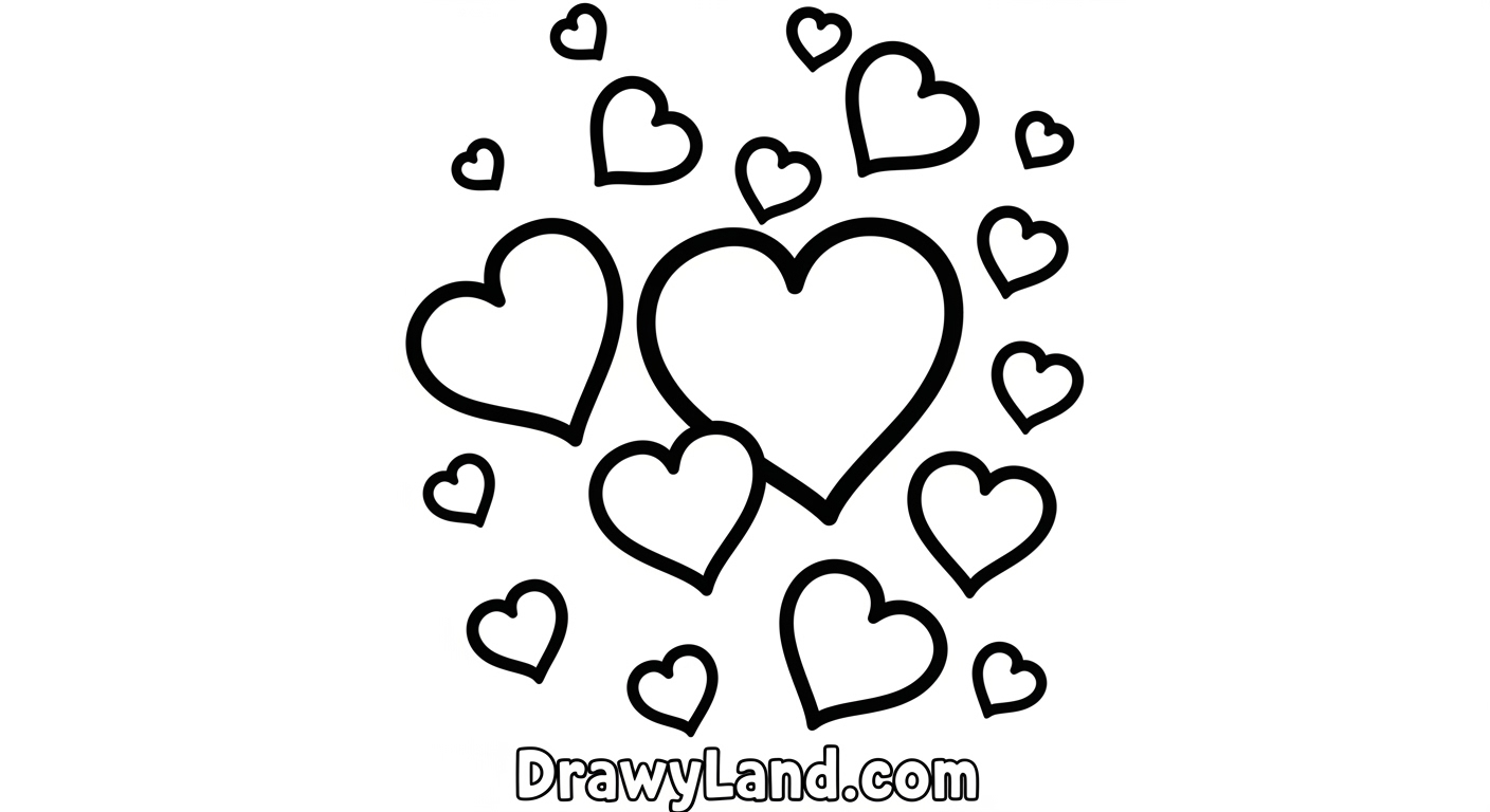 Free Printable Heart Coloring Pages Valentine's Day heart coloring pages printable