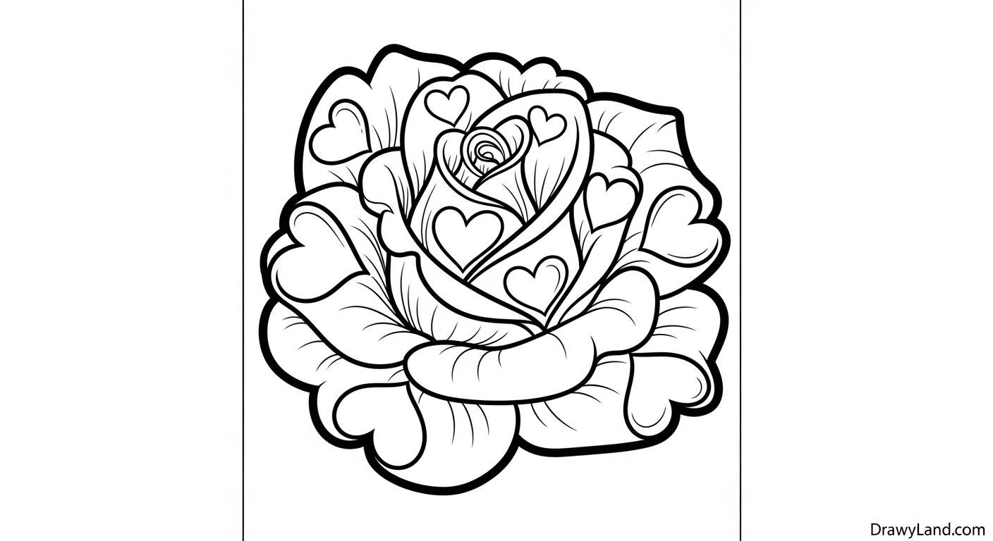 Free Printable Heart Coloring Pages love heart coloring pages for kids