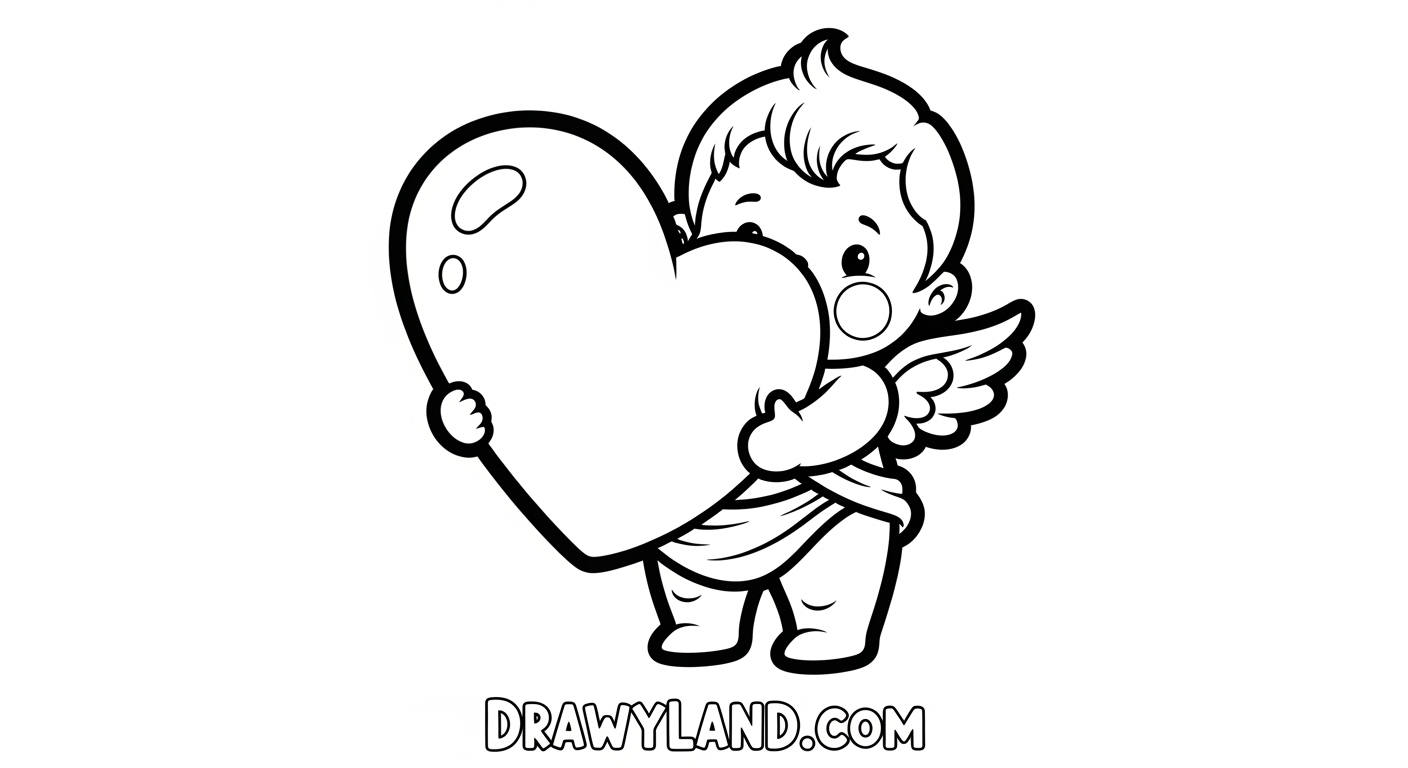 Free Printable Heart Coloring Pages printable heart with wings coloring sheet