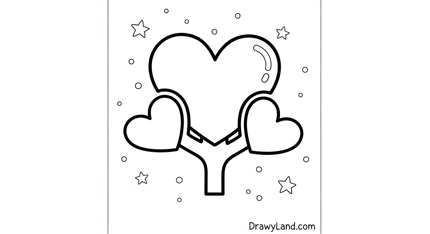 Free Printable Heart Coloring Pages geometric heart pattern coloring page