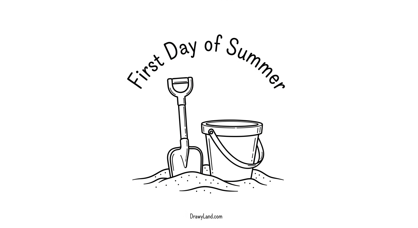 Free Printable Hello Summer Coloring Pages for Kids first day of summer coloring pages for a pool party activity