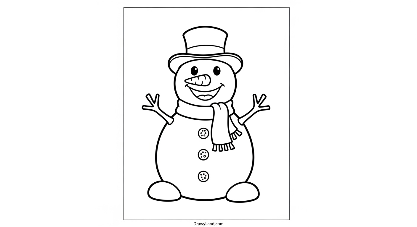 Free Printable Holiday Coloring Pages for Kids preschool holiday adult coloring printable of a snowman