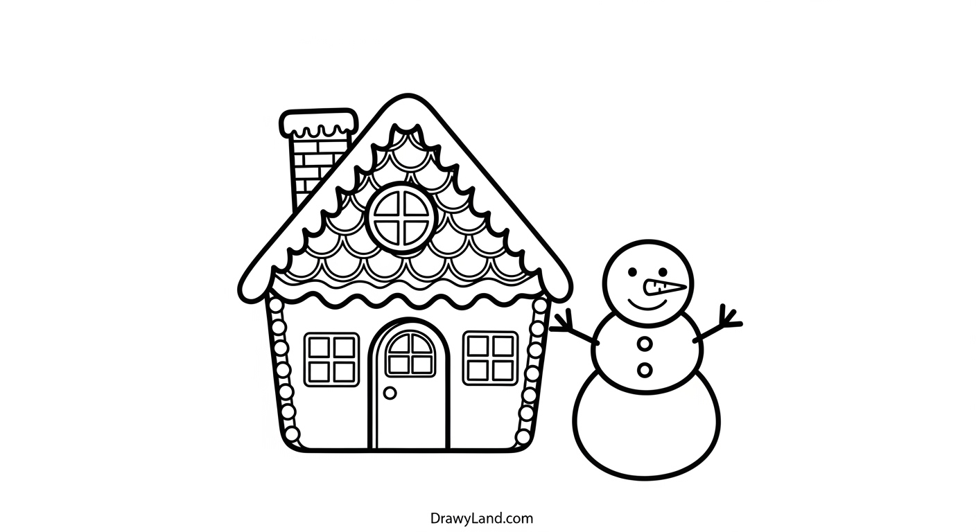 Free Printable Holiday Coloring Pages for Kids simple holiday adult coloring design for toddlers