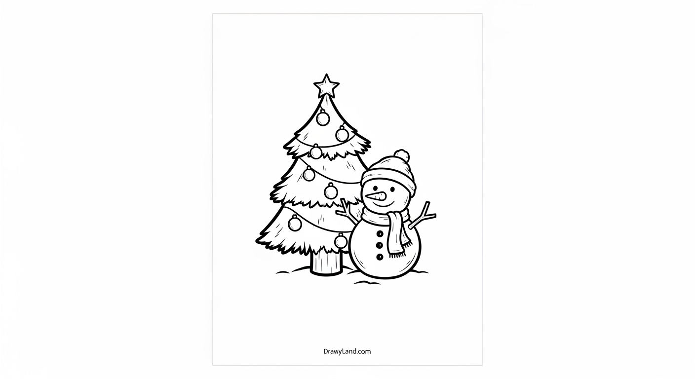 Free Printable Christmas & Holiday Coloring Book Pages toddler happily coloring a snowman printable sheet