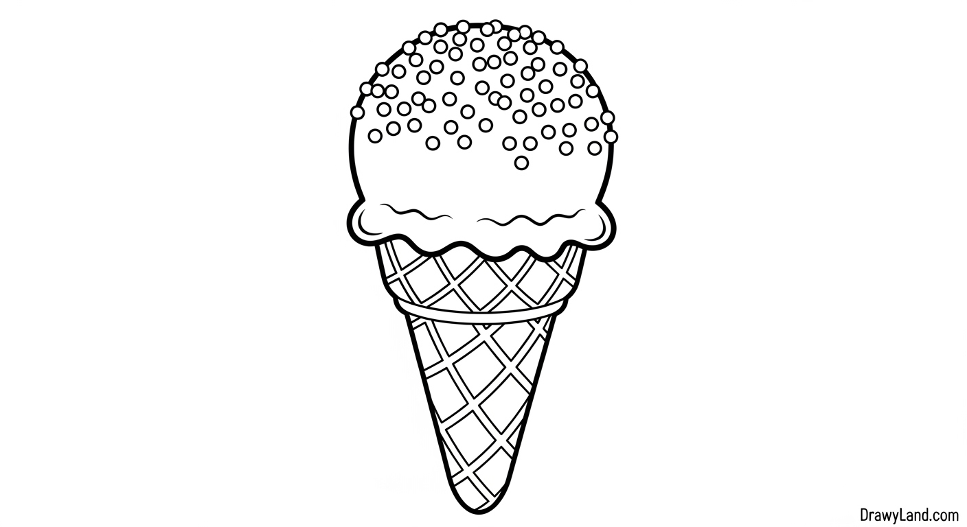 Free Printable Ice Cream Cone Coloring Sheet for Kids free printable kawaii ice cream cone coloring page