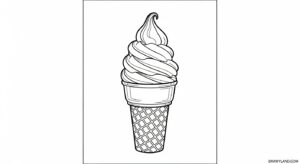 Free Printable Ice Cream Cone Coloring Sheet for Kids ice cream cone coloring sheet 7