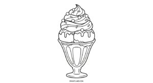 Free Printable Ice Cream Sundae Coloring Sheet ice cream sundae coloring sheet 7